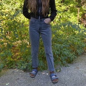 Vintage Gap Faded grey / black jeans - 25 (marked as 2, no stretch)